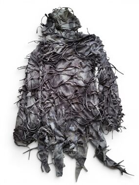 Adult Zombie Costume Shredded Hoodie Men's OS Fits Up To L/XL Halloween